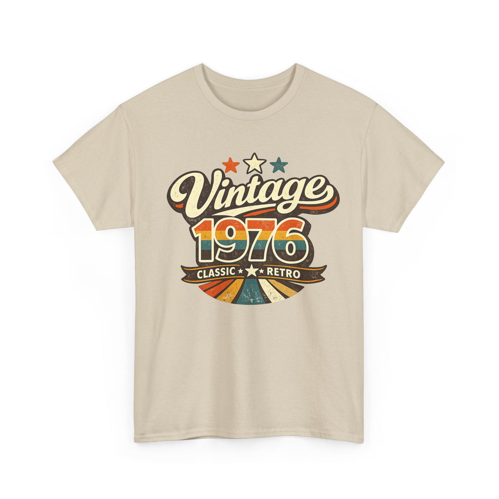 Vintage 1976 Retro Graphic Tee — Classic Birthday or Anniversary Gift
