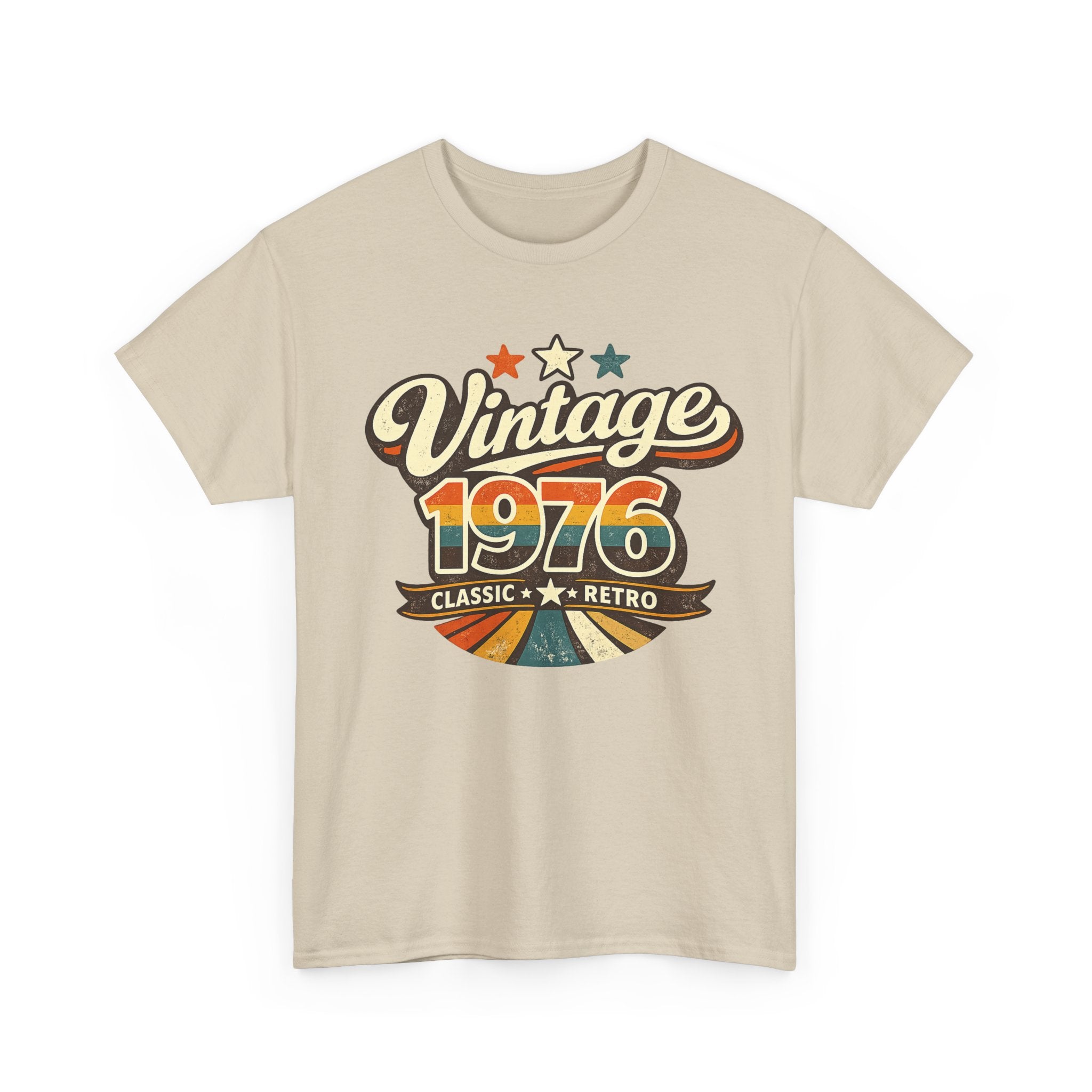 Vintage 1976 Retro Graphic Tee — Classic Birthday or Anniversary Gift