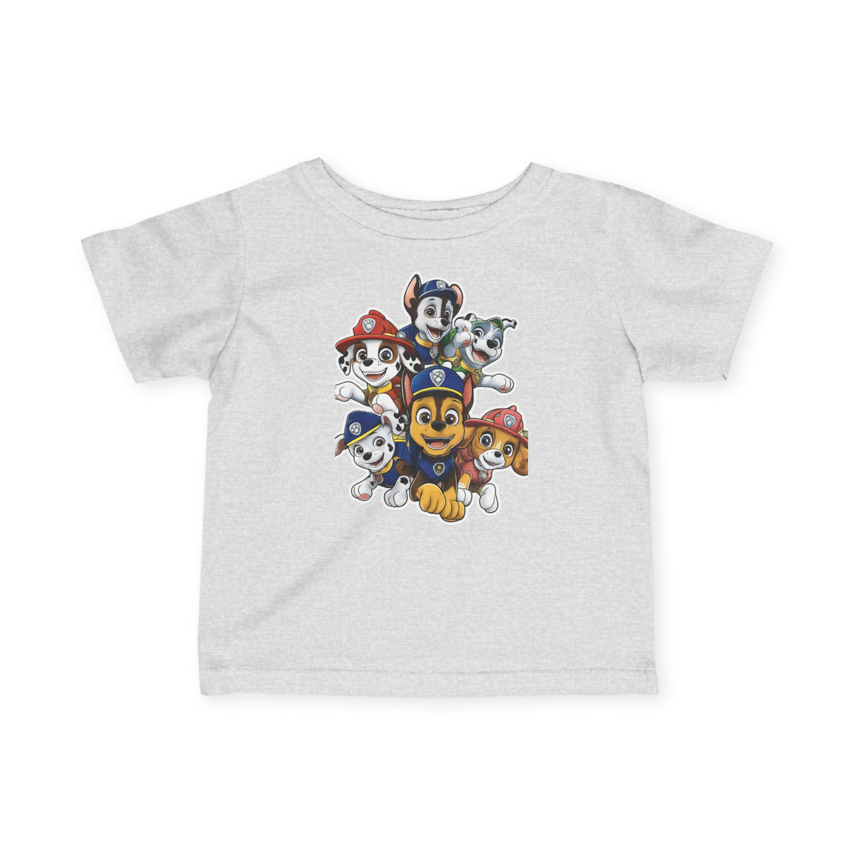 Infant Tee — Cute Cartoon Puppy Crew Graphic Baby T‑Shirt