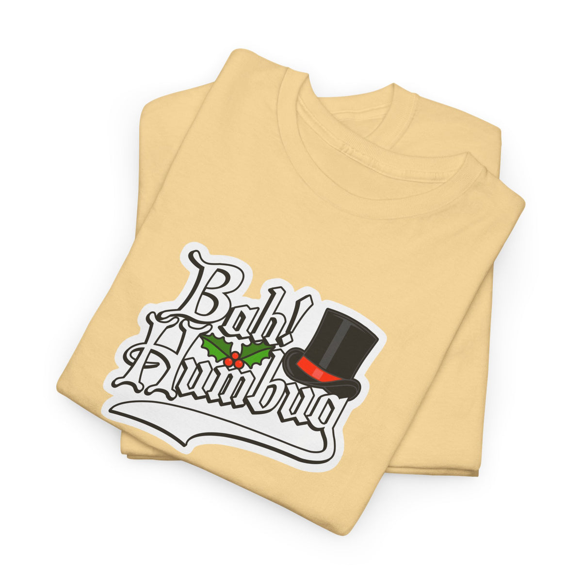 Bah Humbug Christmas Graphic Cotton T-Shirt / Tee
