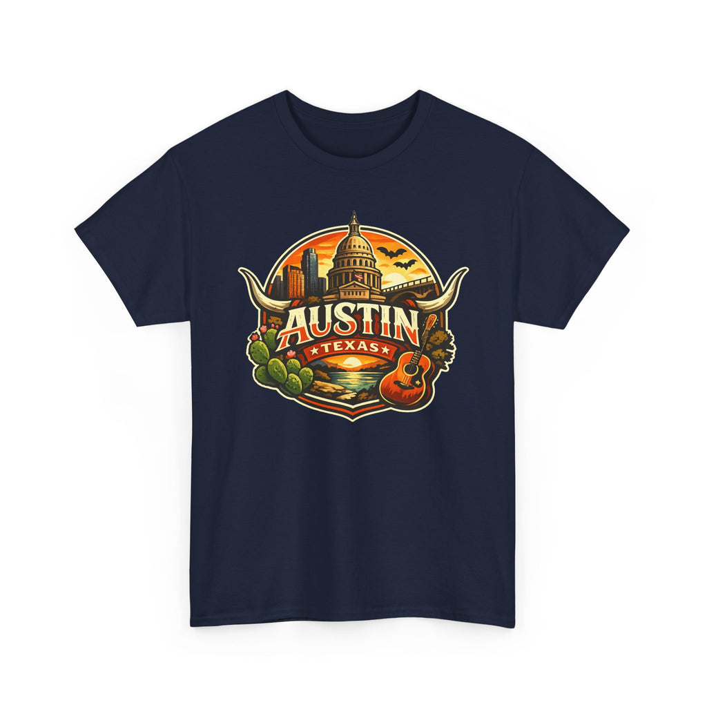 Austin Texas Vintage Travel T-Shirt