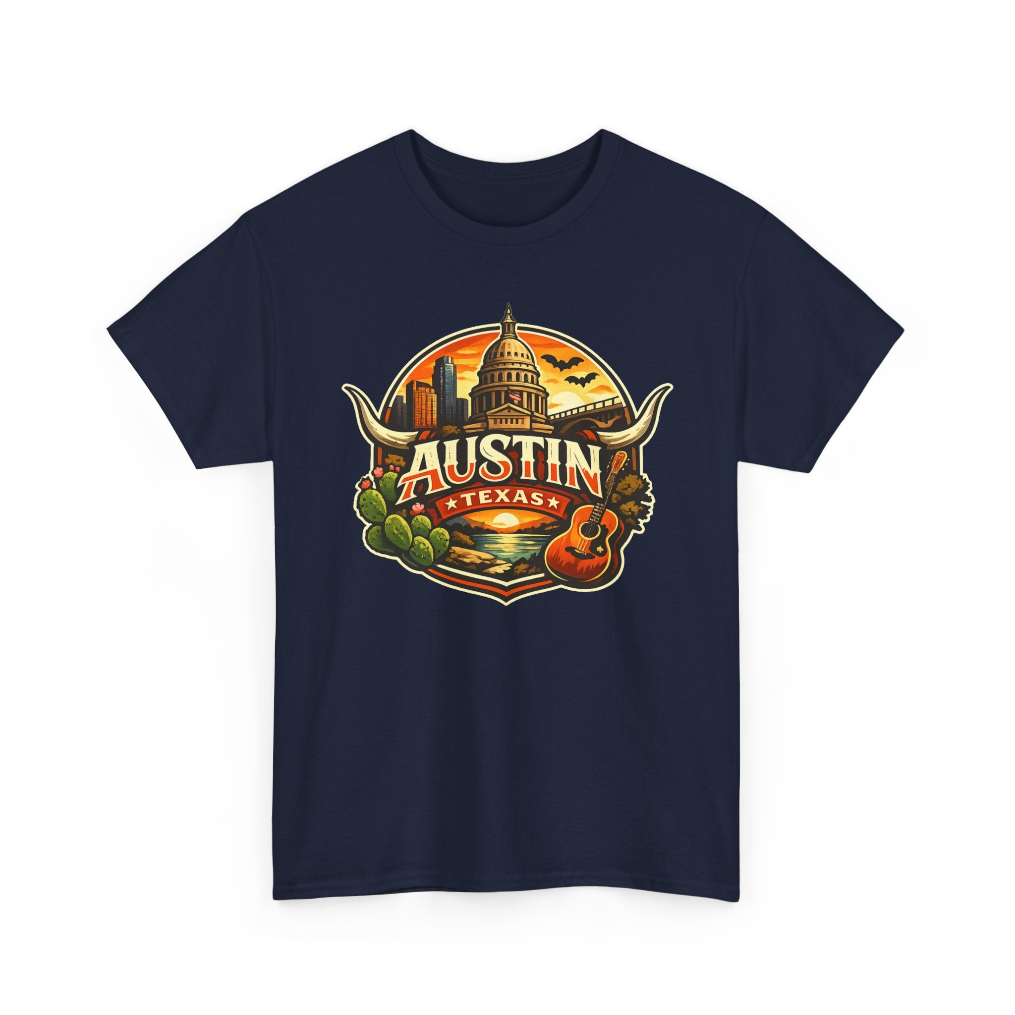 Austin Texas Vintage Travel T-Shirt
