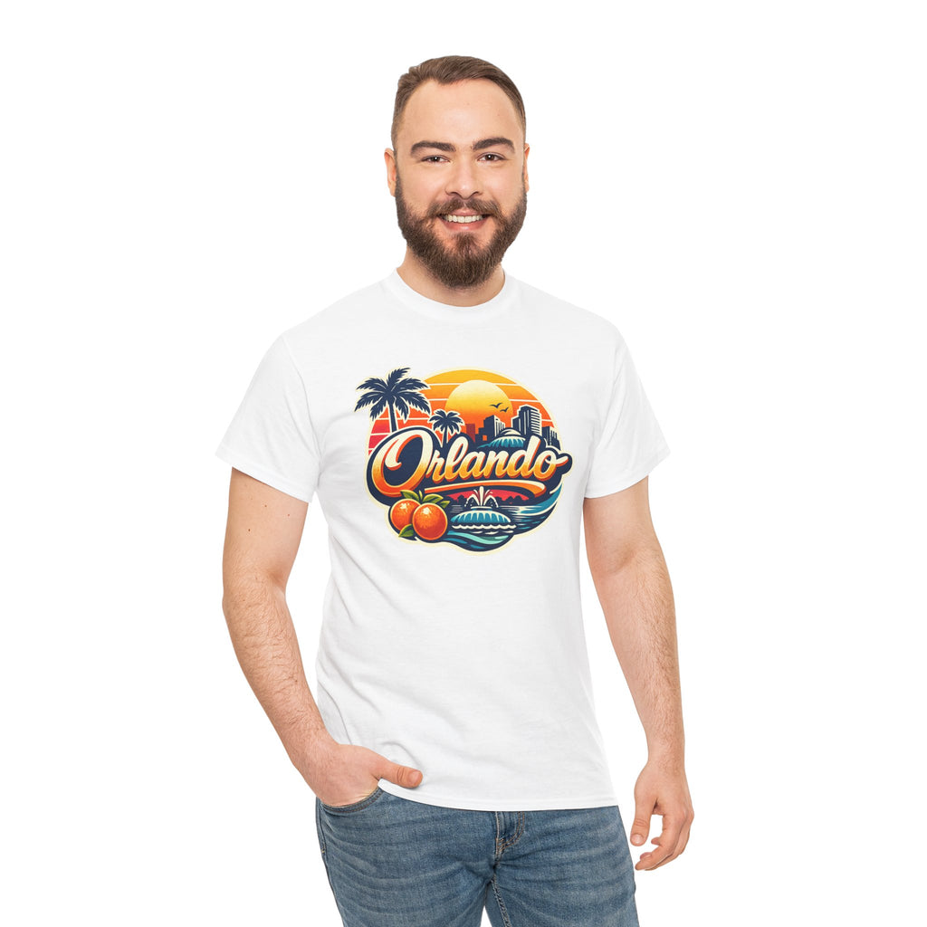 Orlando Retro Sunset T-Shirt — Vintage Florida Vacation Tee