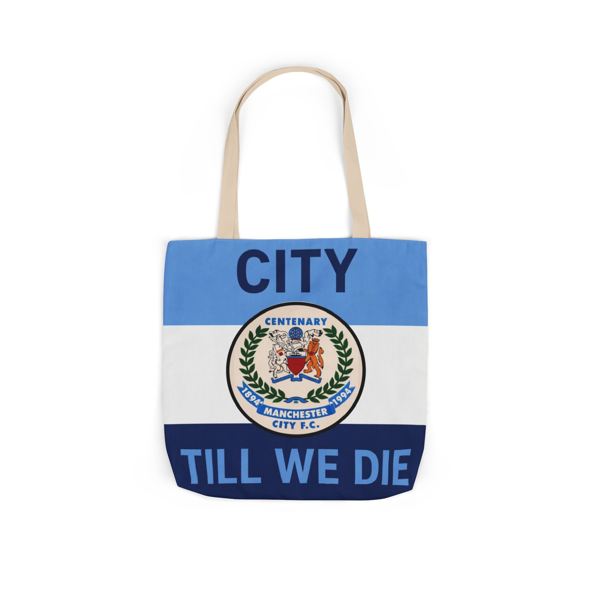 City Till We Die Canvas Tote Bag — Football Fan Flag Tote