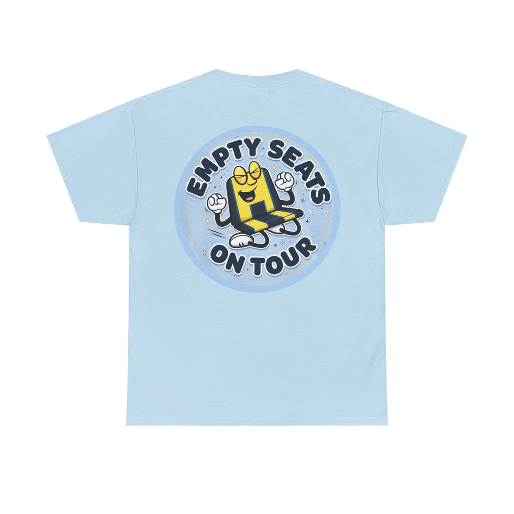 Manchester City T‑Shirt — "Empty Seats On Tour" Cartoon Seat Graphic Tee