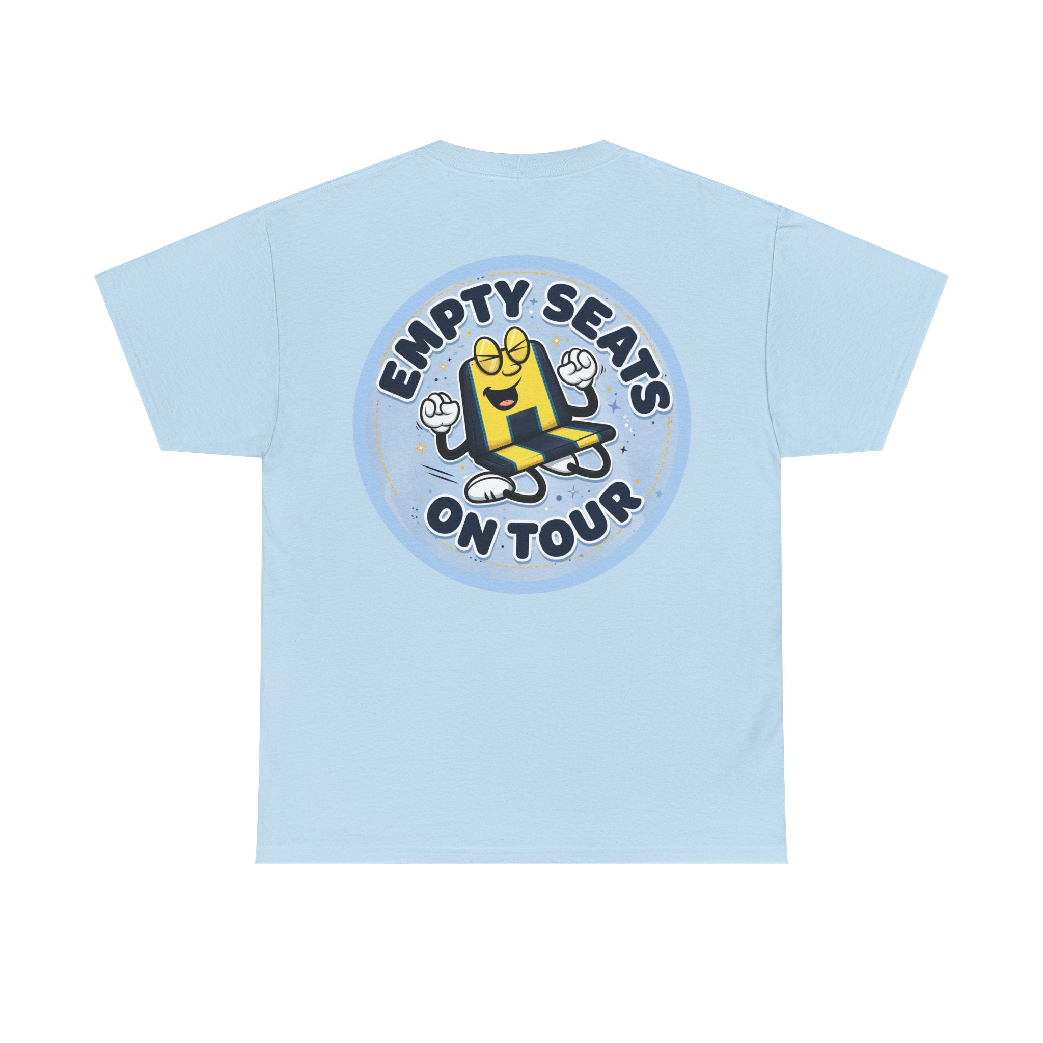 Manchester City T‑Shirt — "Empty Seats On Tour" Cartoon Seat Graphic Tee