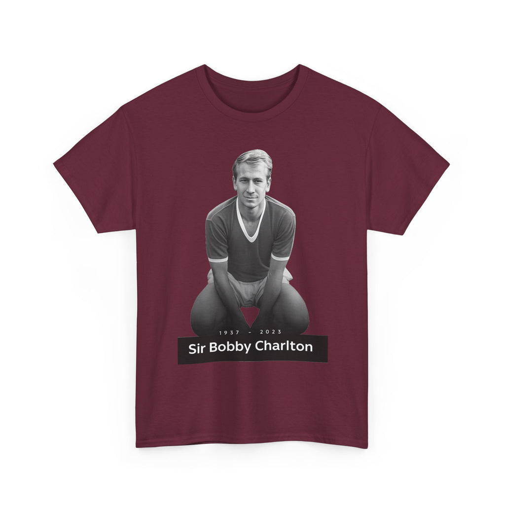 Sir Bobby Charlton Football Legend Cotton T‑Shirt