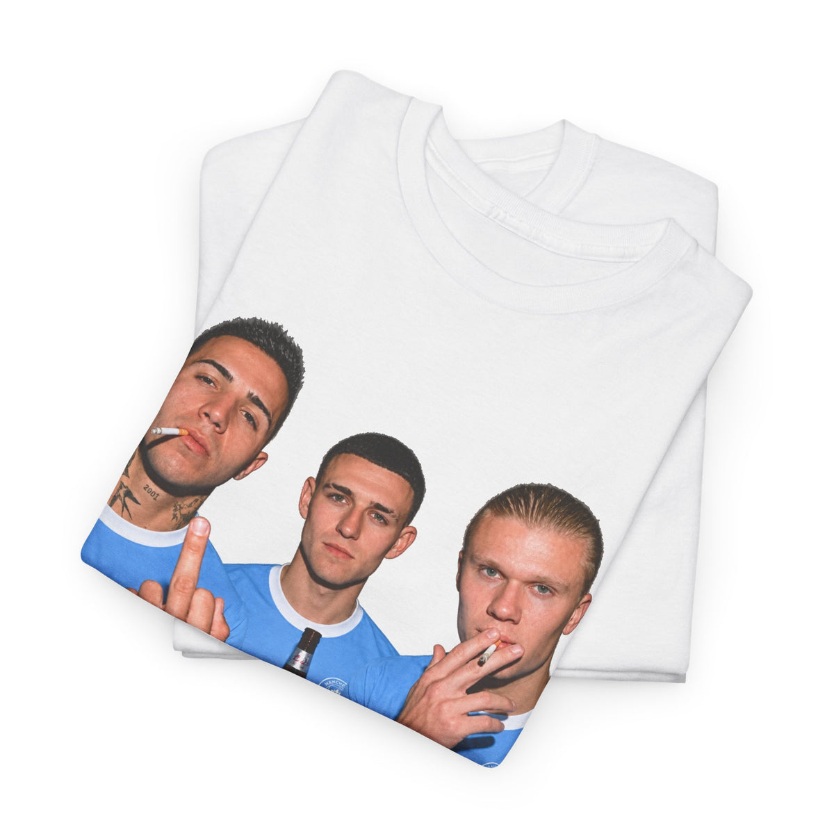 Enzo, Foden & Haaland Man City inspired Unisex Heavy Cotton Tee