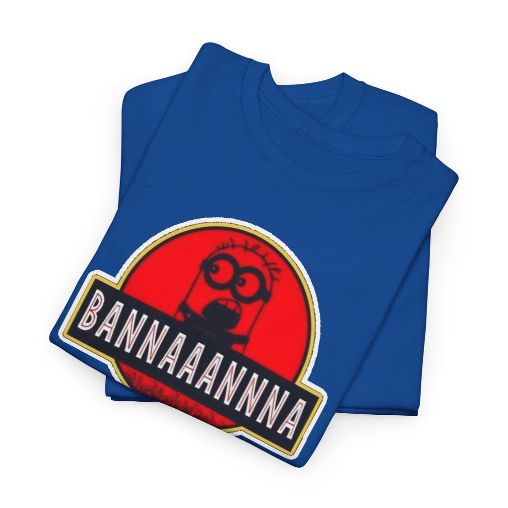 Bannaaannna Graphic Tee — Retro Red Logo Funny Banana Shirt