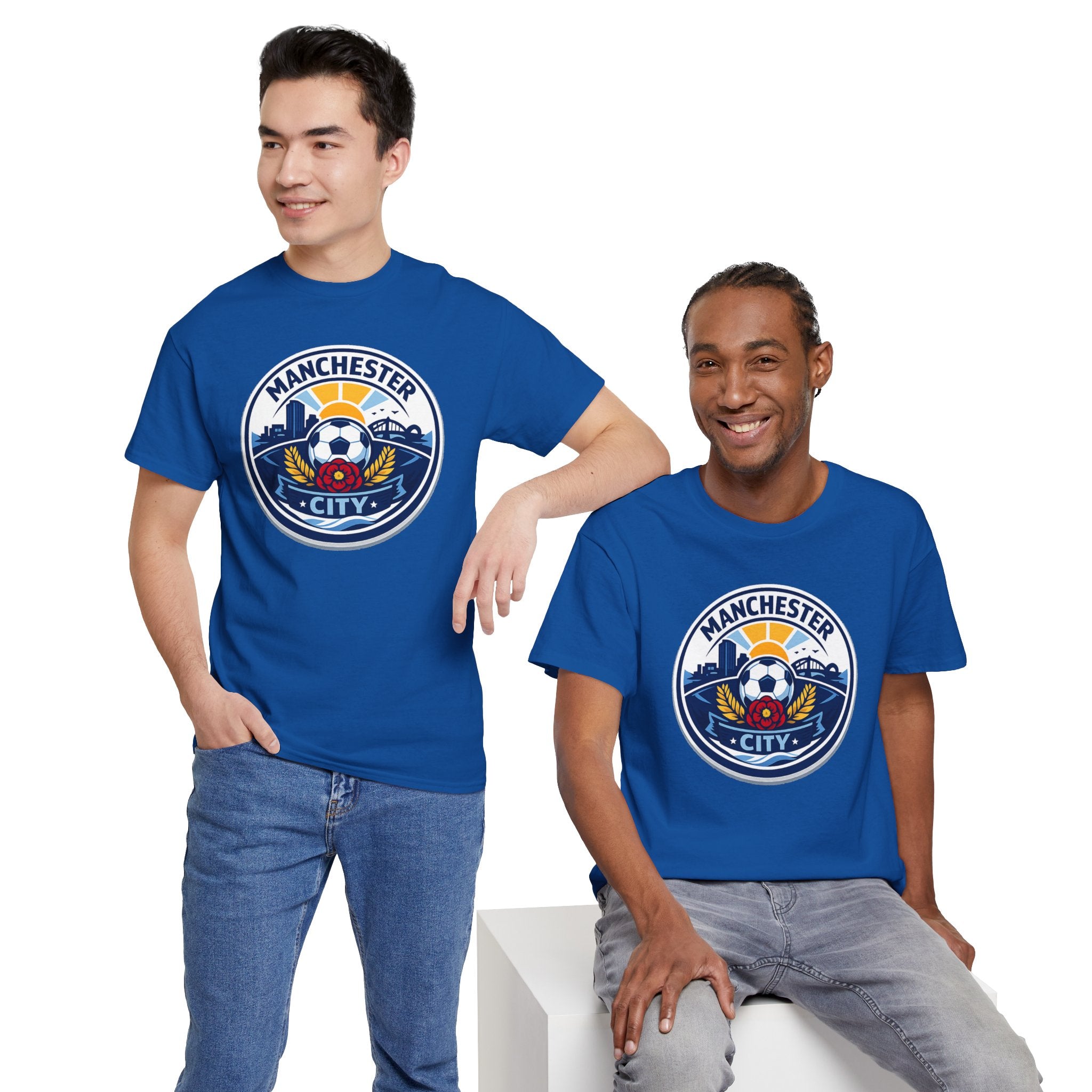 Manchester City Unofficial Soccer Logo T-Shirt — Football Fan Tee