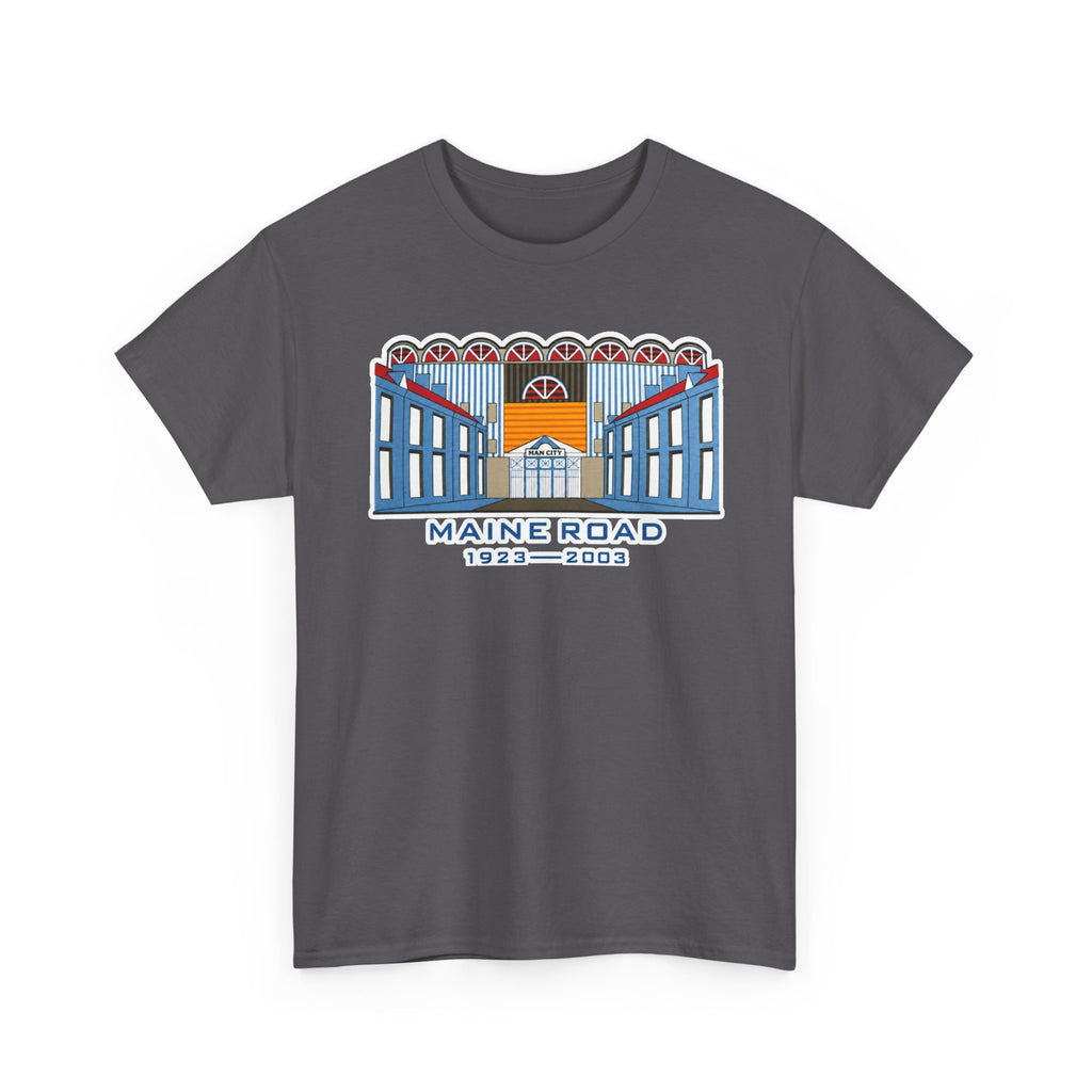 Maine Road Graphic Tee — 'Maine Road 1923–2003' Retro Stadium Cotton T‑Shirt