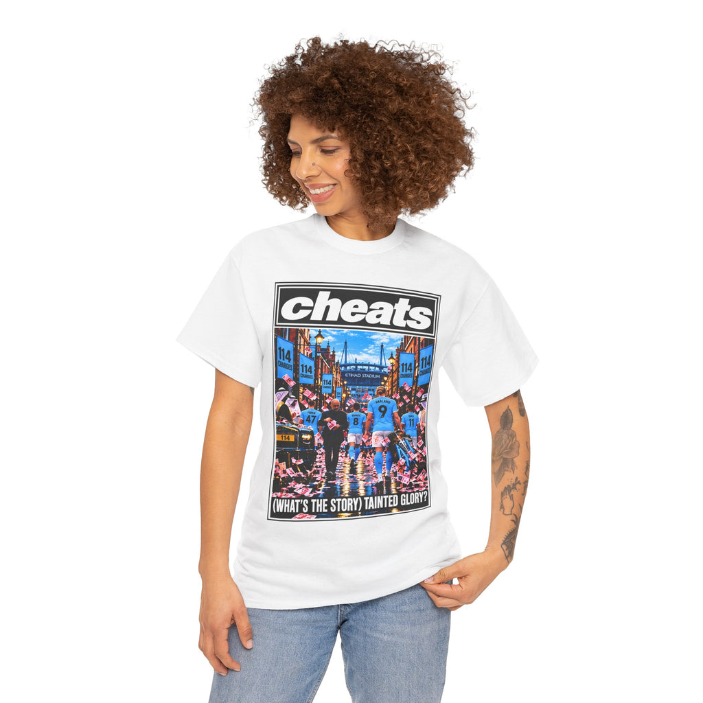 Cheats “What’s the Story? Tainted Glory?” Sports Graphic Cotton T-Shirt
