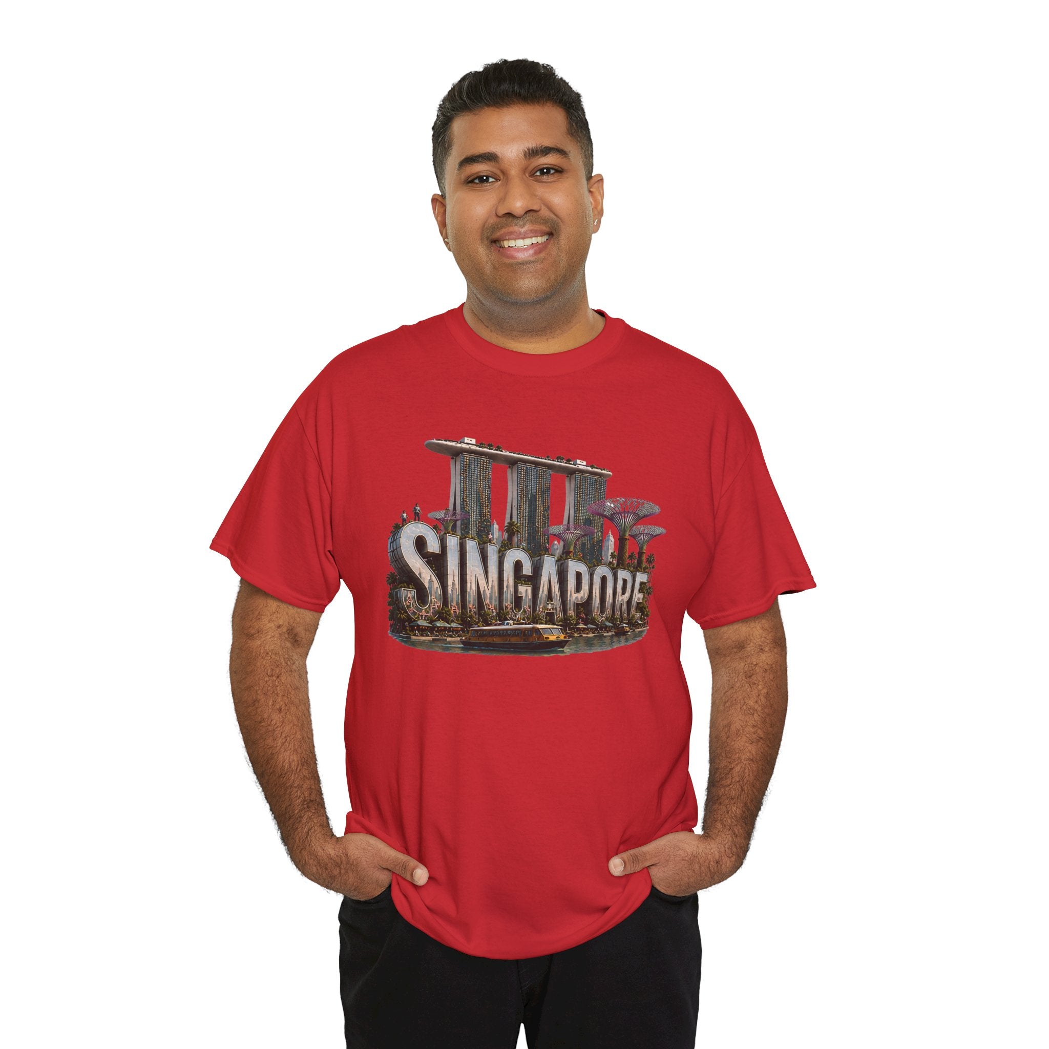 Singapore Skyline T-Shirt — Marina Bay Sands & Supertree Graphic Tee