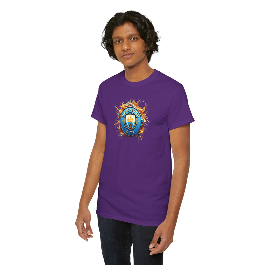 Manchester City T-Shirt – 'Eat. Sleep. City. Repeat.' Football Fan Tee