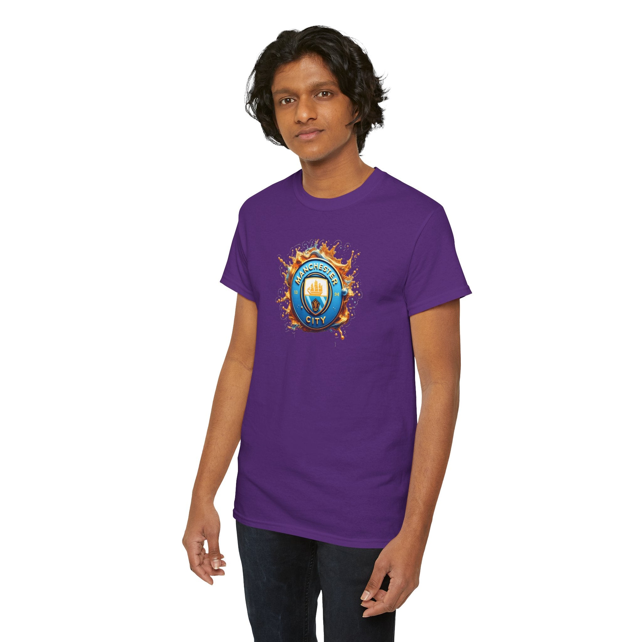 Manchester City T-Shirt – 'Eat. Sleep. City. Repeat.' Football Fan Tee