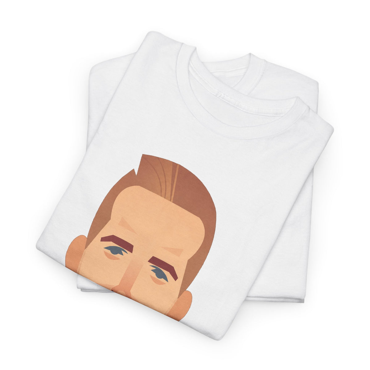 Harry Kane England Caricature Portrait Tee — Minimal Male Face Graphic Cotton T-Shirt