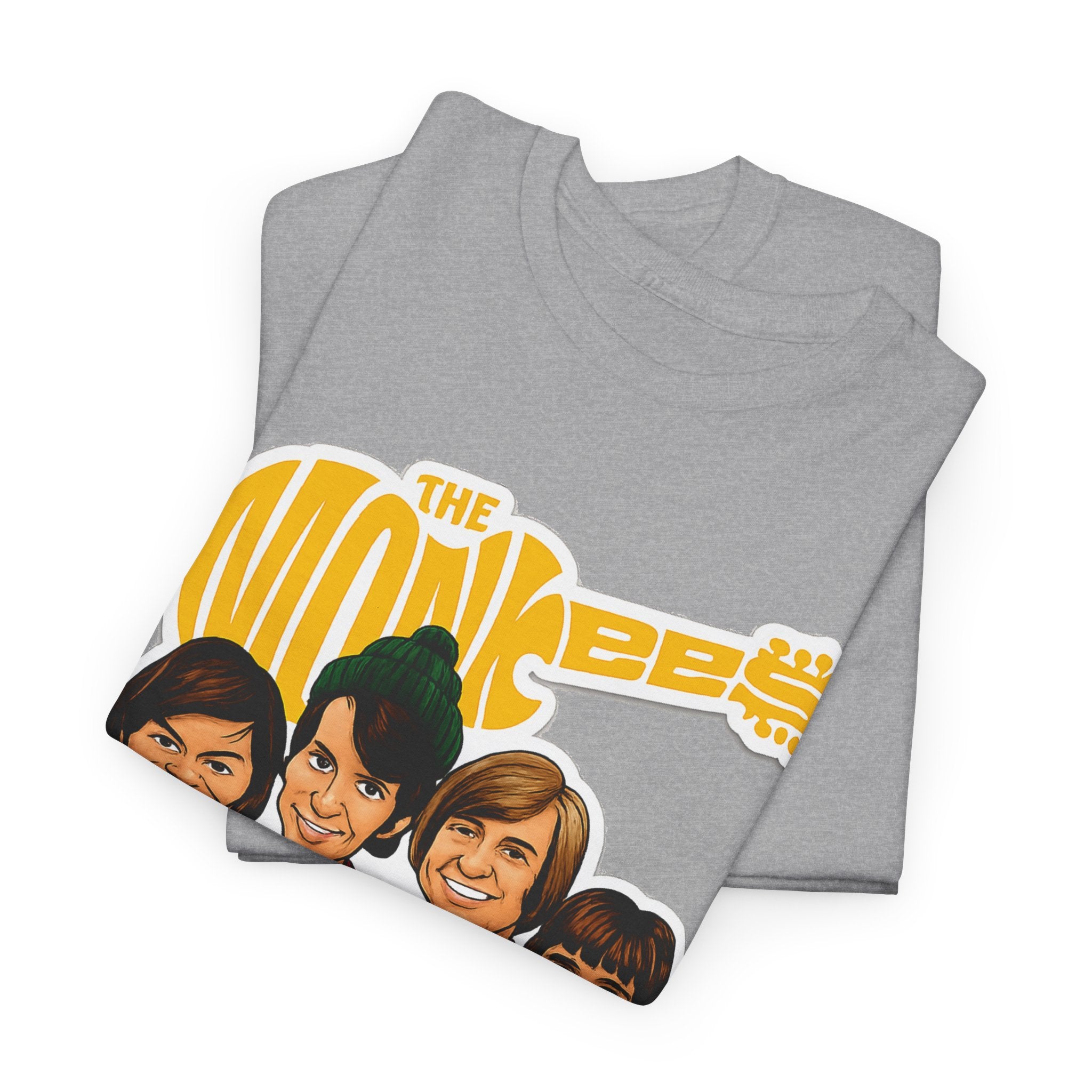The Monkees Retro Band Tee — Colorful Car Cartoon Graphic