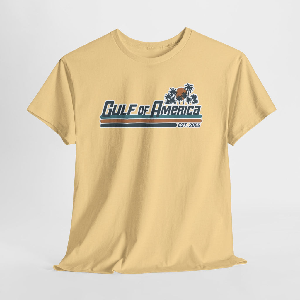 Gulf of America Vintage Surf Tee — Retro Beach Logo T-Shirt
