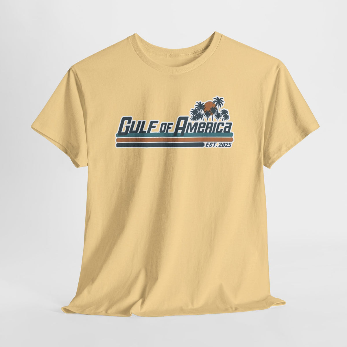Gulf of America Vintage Surf Tee — Retro Beach Logo T-Shirt