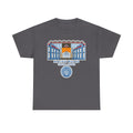 Maine Road 1923–2003 Cotton T-Shirt — Vintage Stadium Illustration Tee