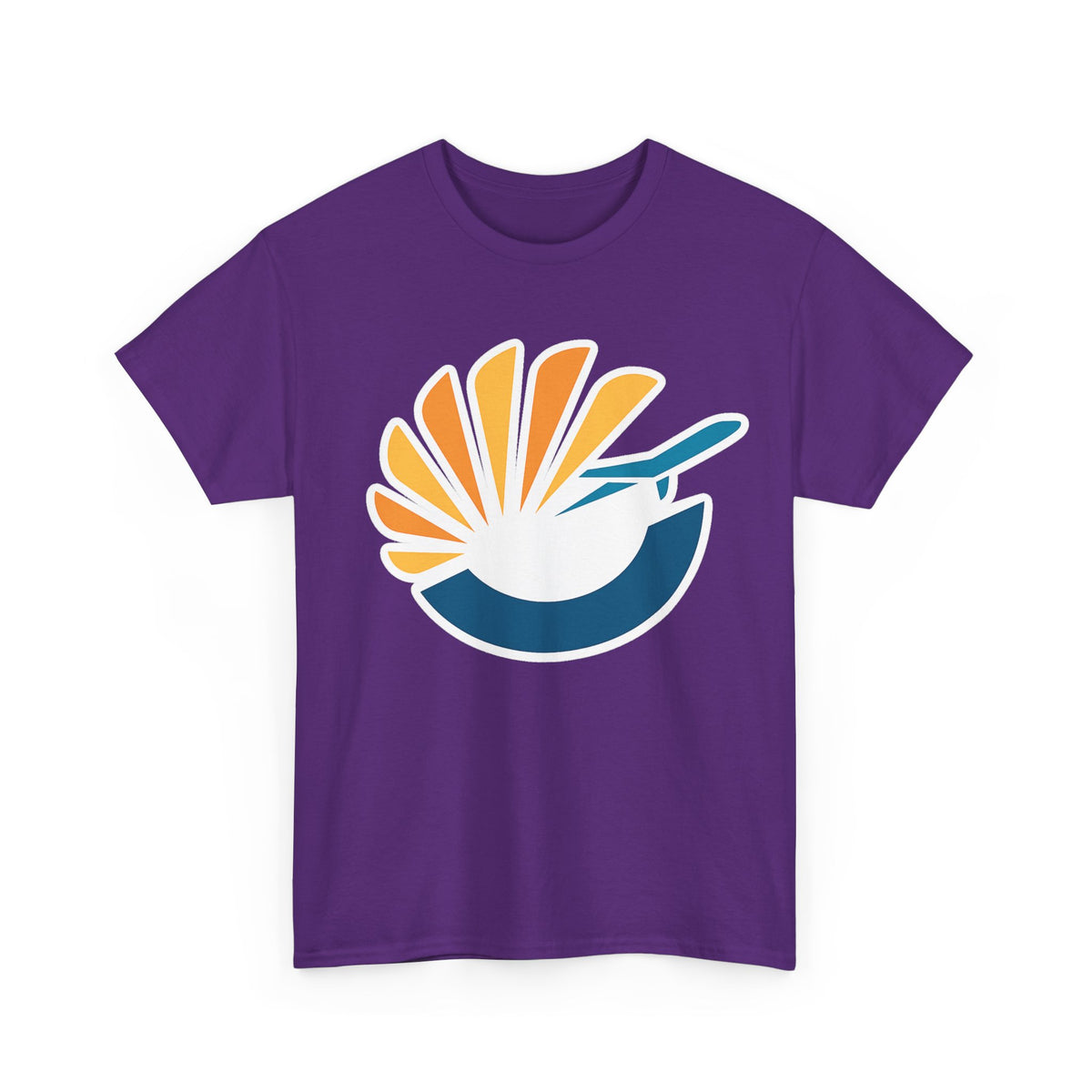 Orlando MCO Airport Sunflight Cotton T-Shirt – Airplane Logo Tee for Pilots & Travelers