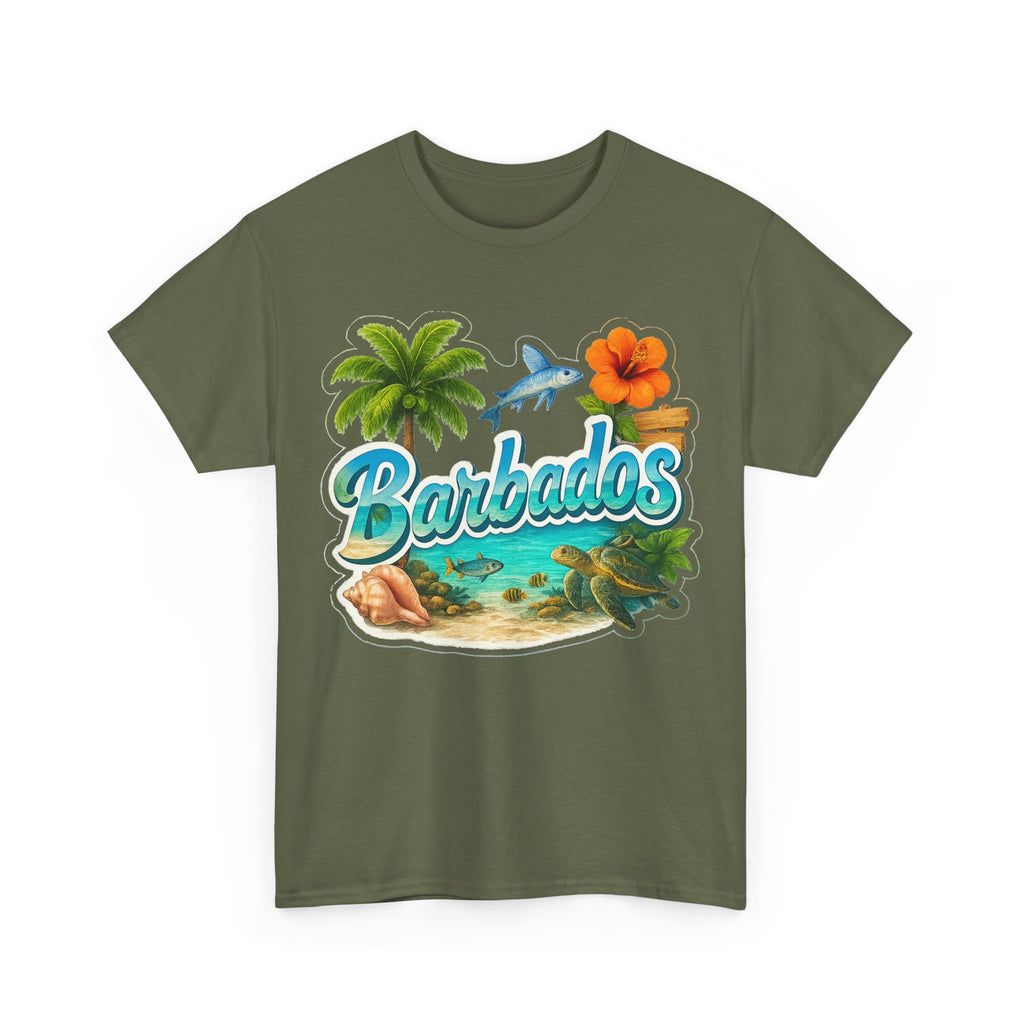 Barbados Beach Graphic Tee — Tropical Island Vacation T‑Shirt