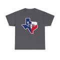 Texas Flag Outline T-Shirt — Lone Star State Map Tee with 'Texas' Text