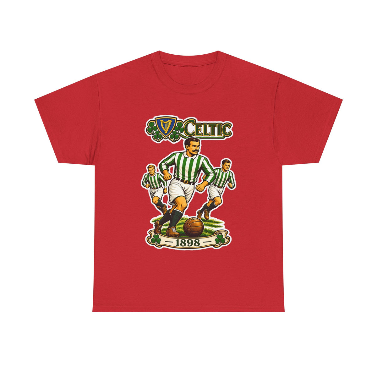 Celtic Football Retro Players Tee — 1898 Vintage Soccer Shirt