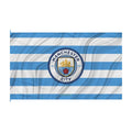 Manchester City Striped Double-Sided Fan Flag
