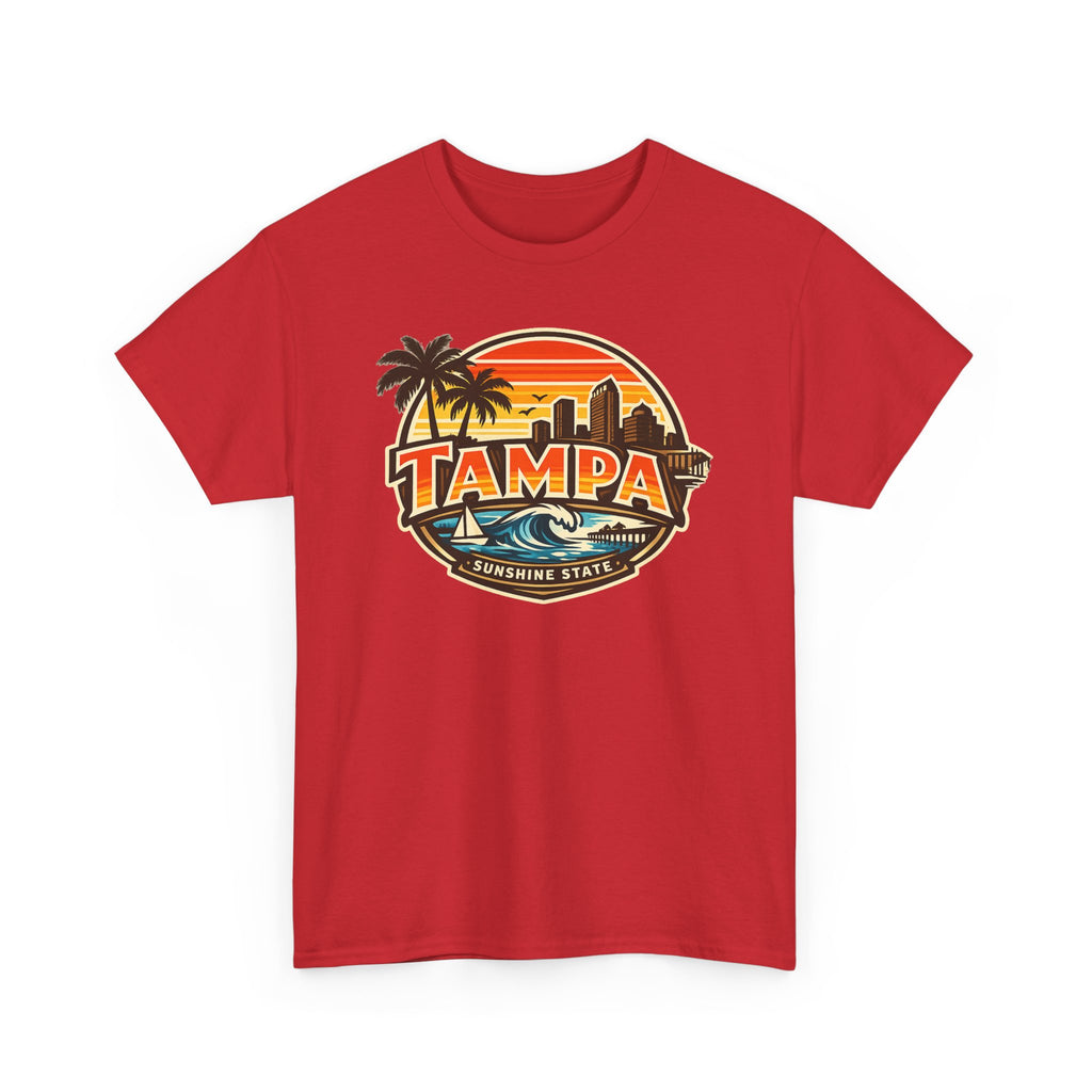 Tampa Retro Sunset T-Shirt – Vintage Palm Beach Skyline Tee