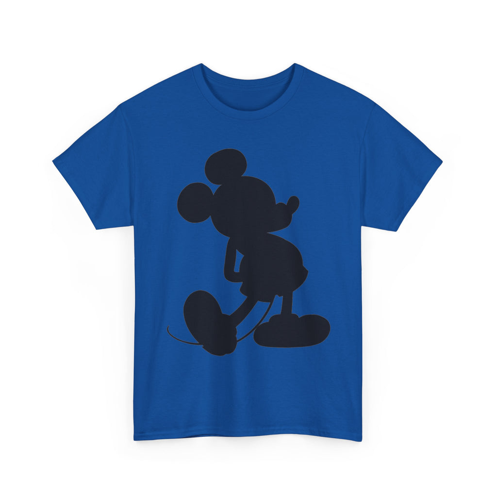 Mickey Mouse Silhouette Graphic Tee — Retro Cartoon Shadow T-Shirt