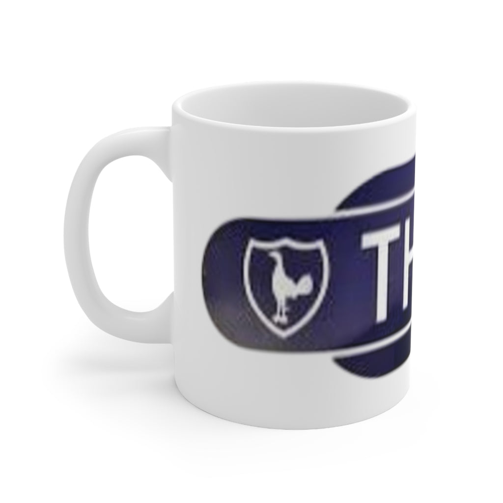 Tottenham Hotspur Railway Sign Ceramic Coffee Mug — Spurs Logo 11oz/15oz, Established 1882