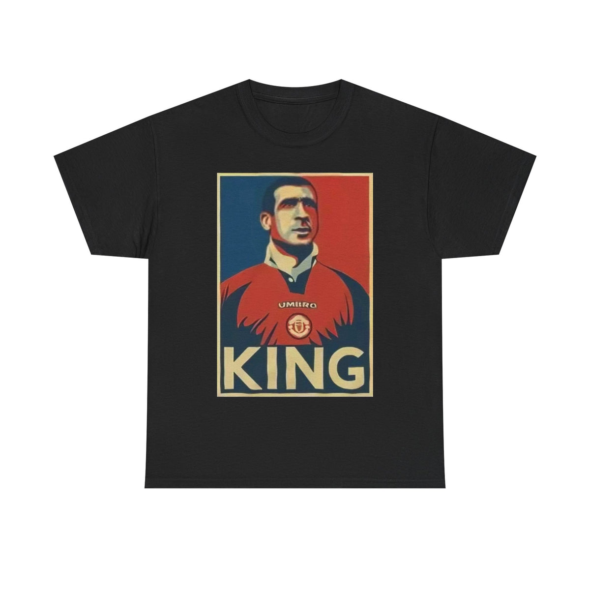 Eric Cantona King Manchester United Graphic Tee — Retro Sports Poster Football Shirt