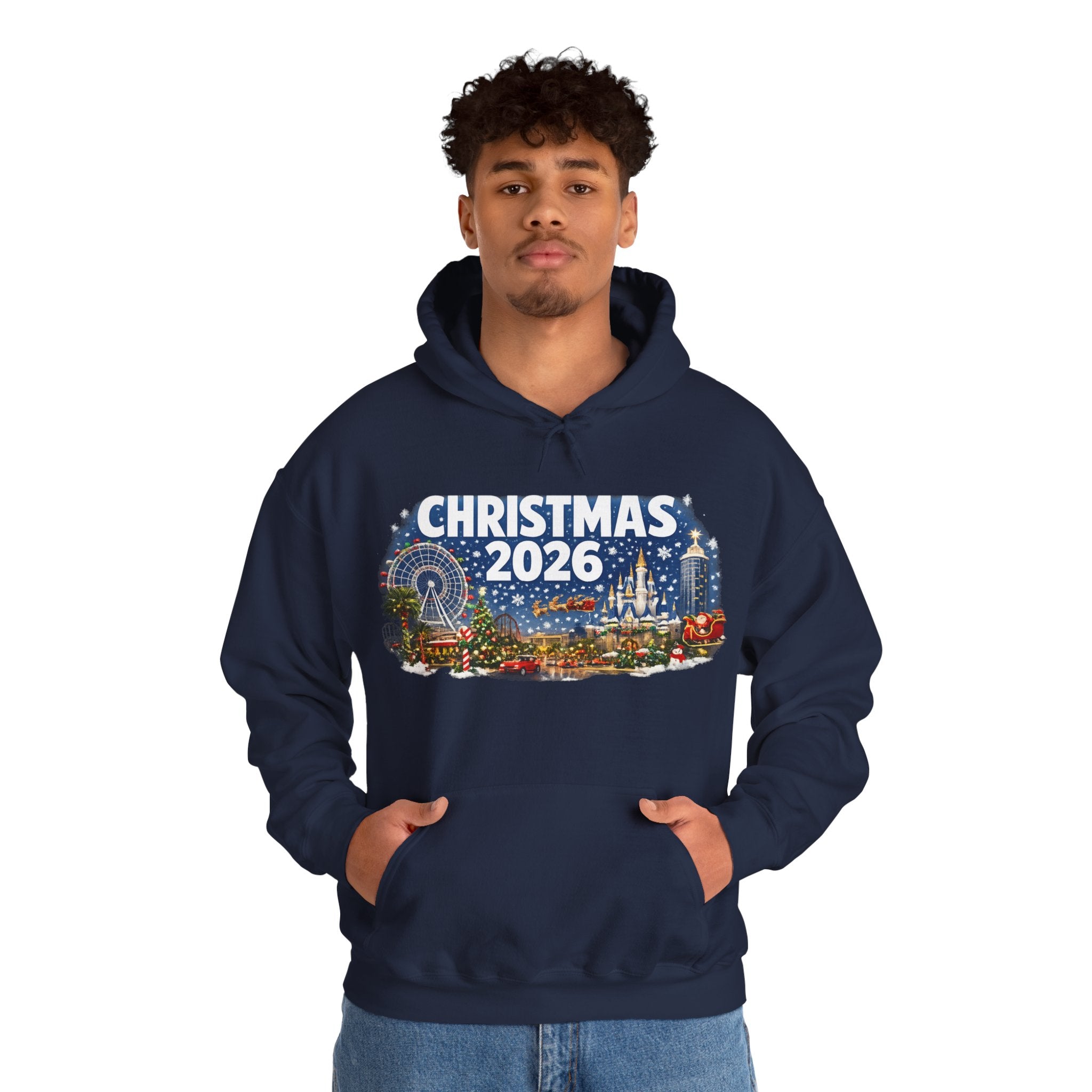 Christmas 2026 Holiday Hoodie — Festive Winter Village Sweatshirt