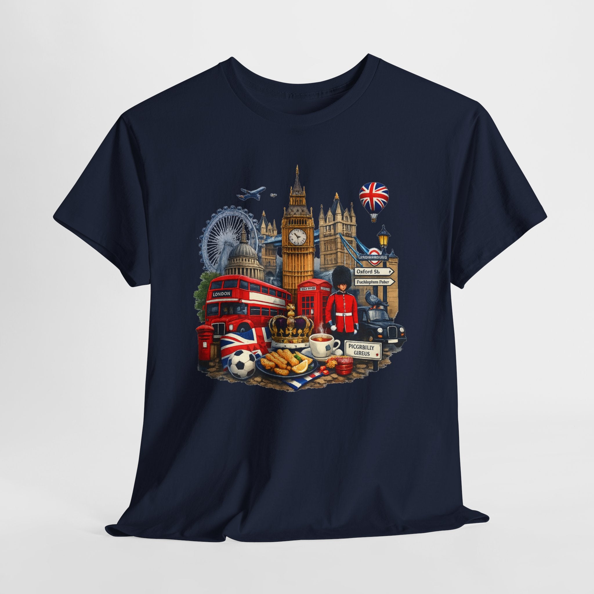 London Landmarks T‑Shirt — British Icons Collage Tee