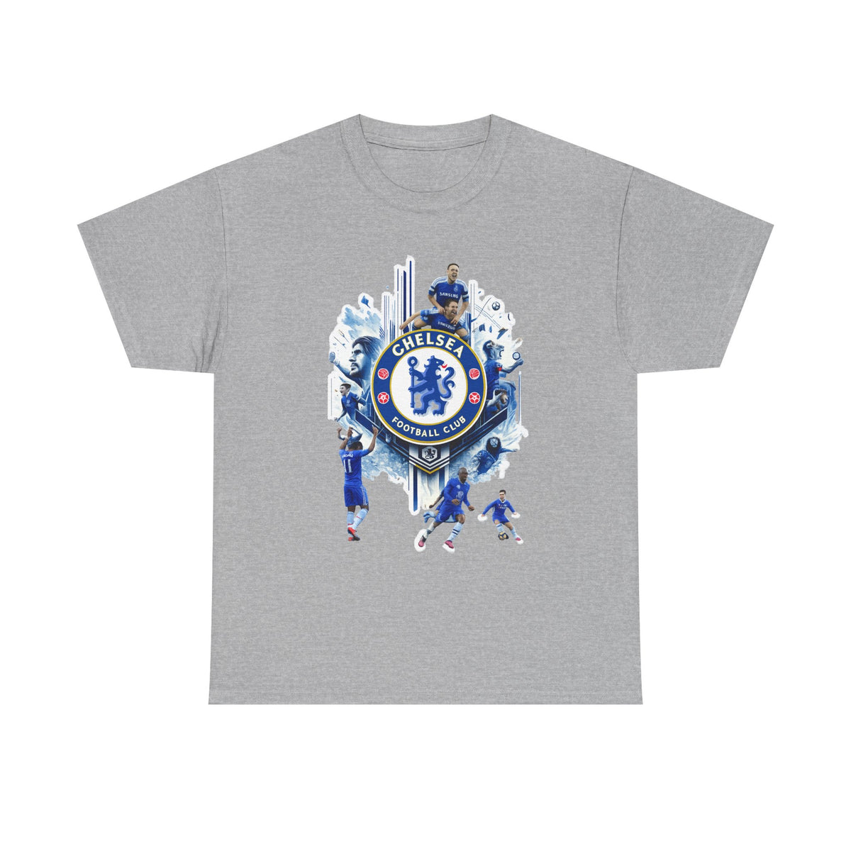 Chelsea FC Crest Players T-Shirt — Blue Football Fan Tee
