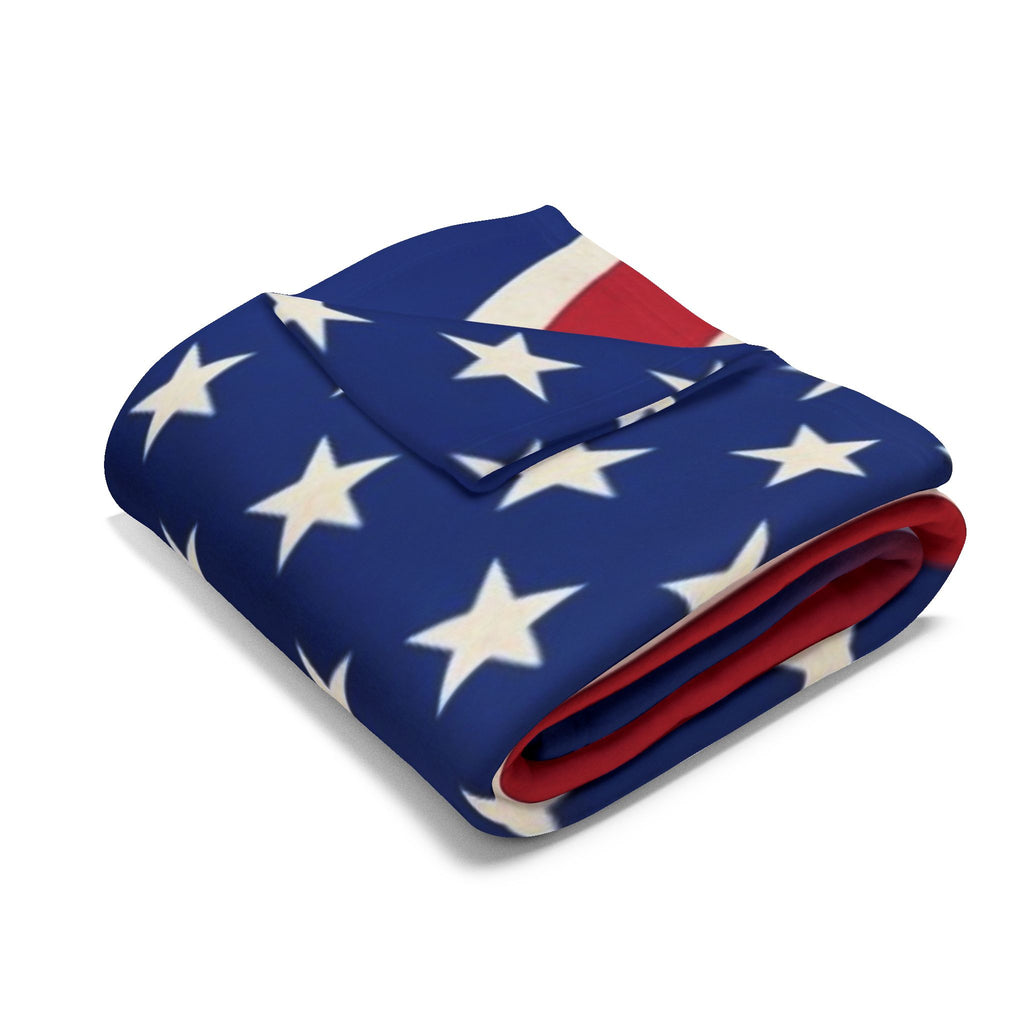 Union-Jack USA Flag Arctic Fleece Blanket – Patriotic British-American Throw