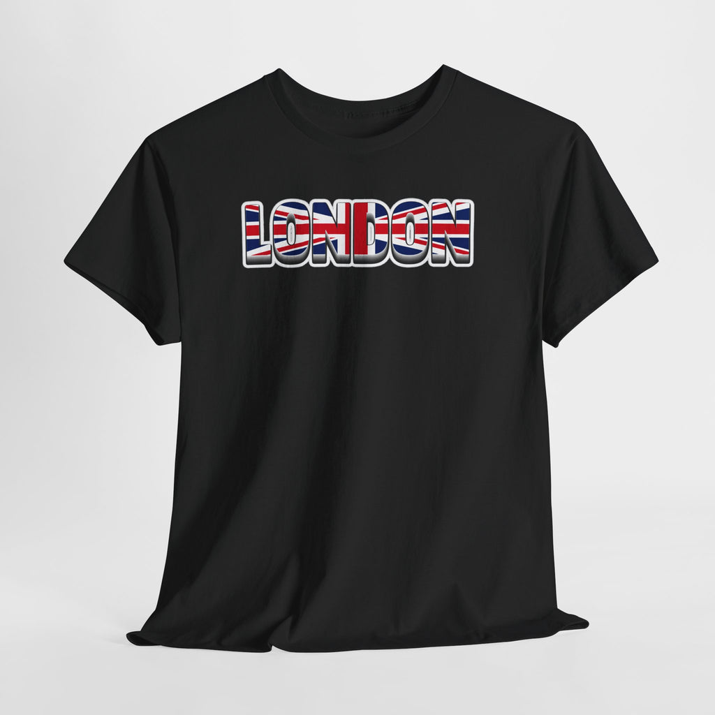 London Union Jack Graphic Tee — Bold UK Travel T-Shirt