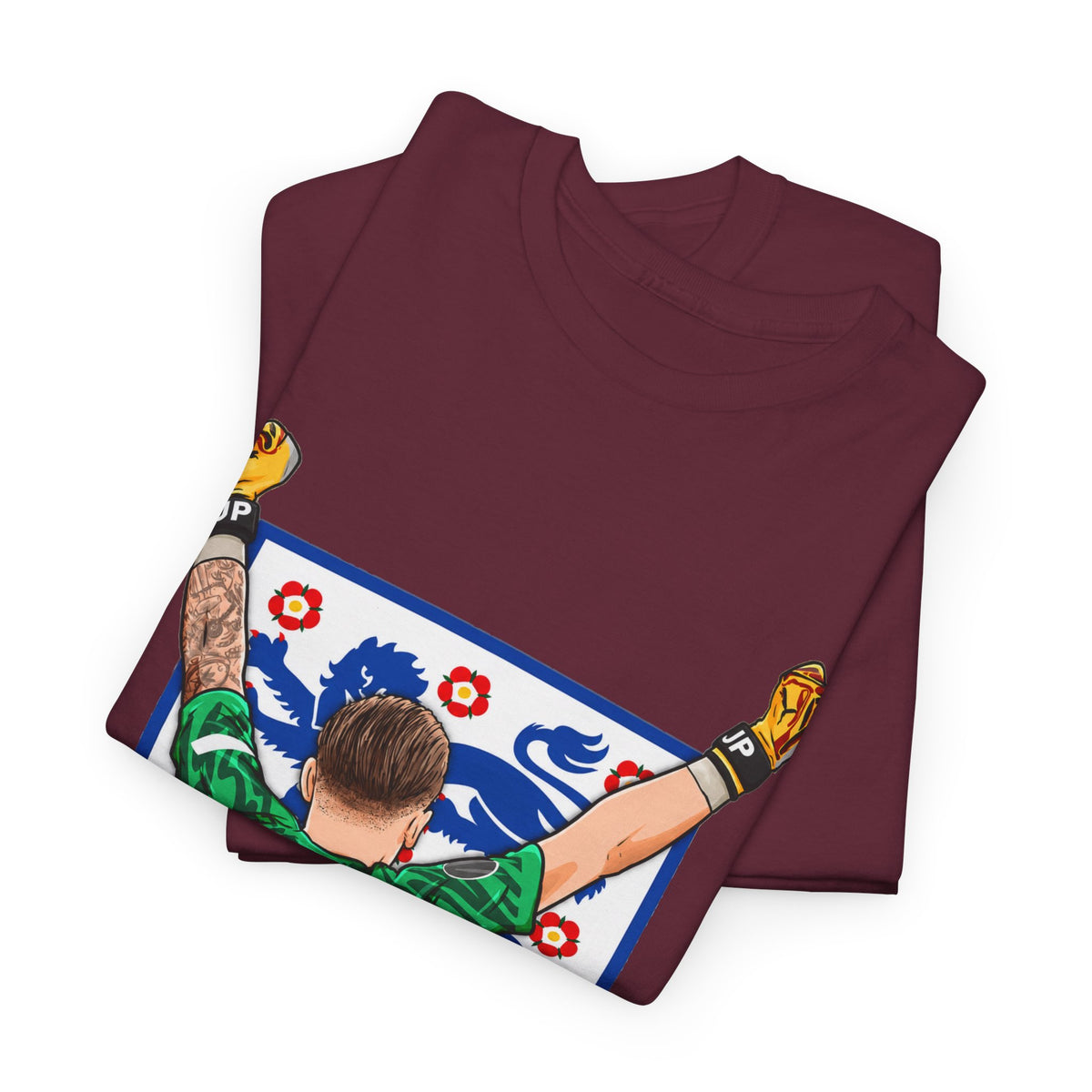Pickford England Number 1 Goalkeeper Graphic Tee — Victory Pose Jersey Design