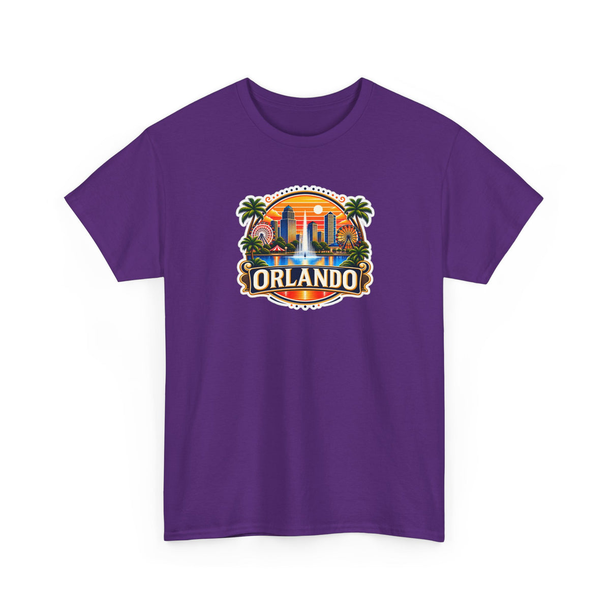 Orlando Sunset Logo Cotton T-Shirt