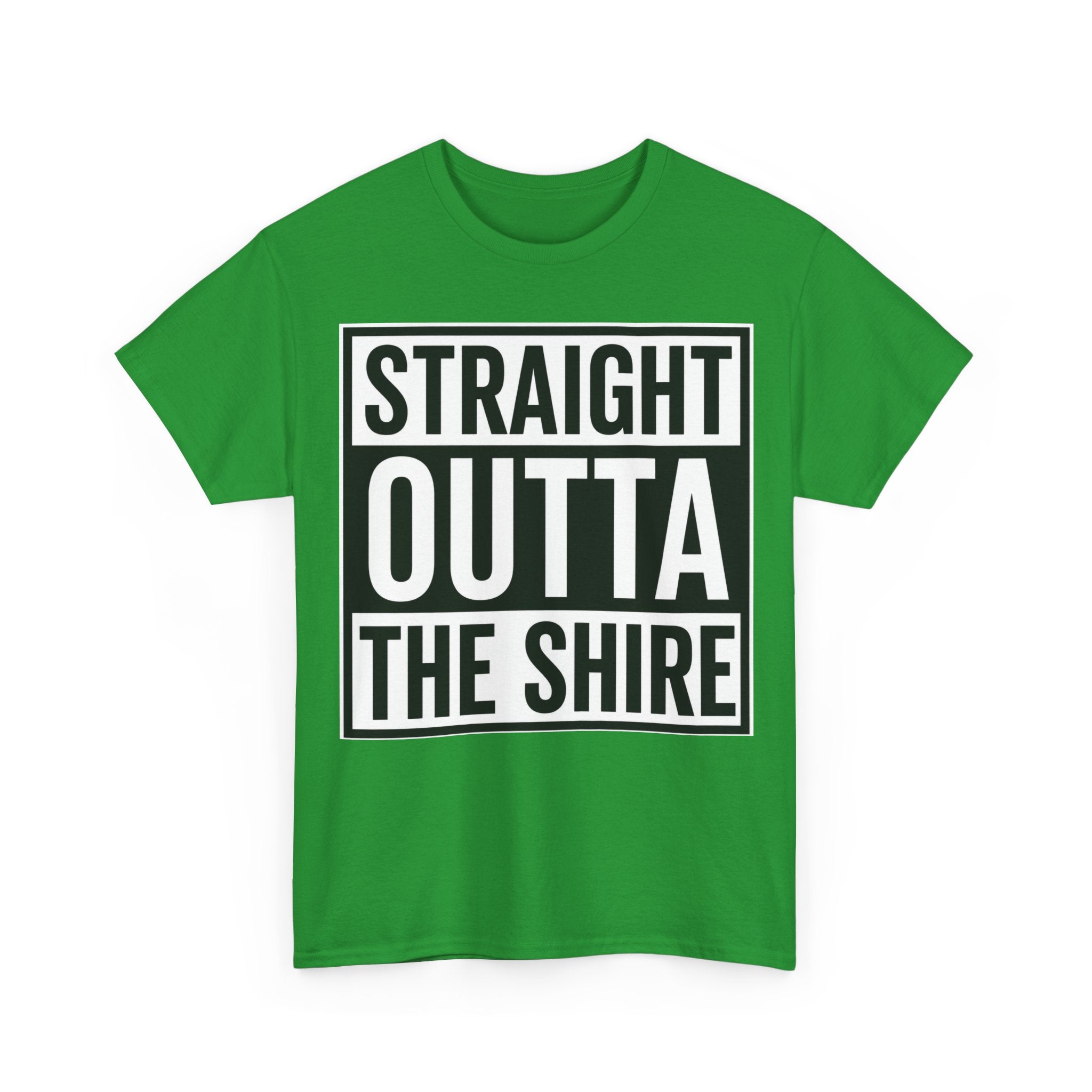 T-Shirt — "Straight Outta The Shire" Funny Hobbit Travel Tee