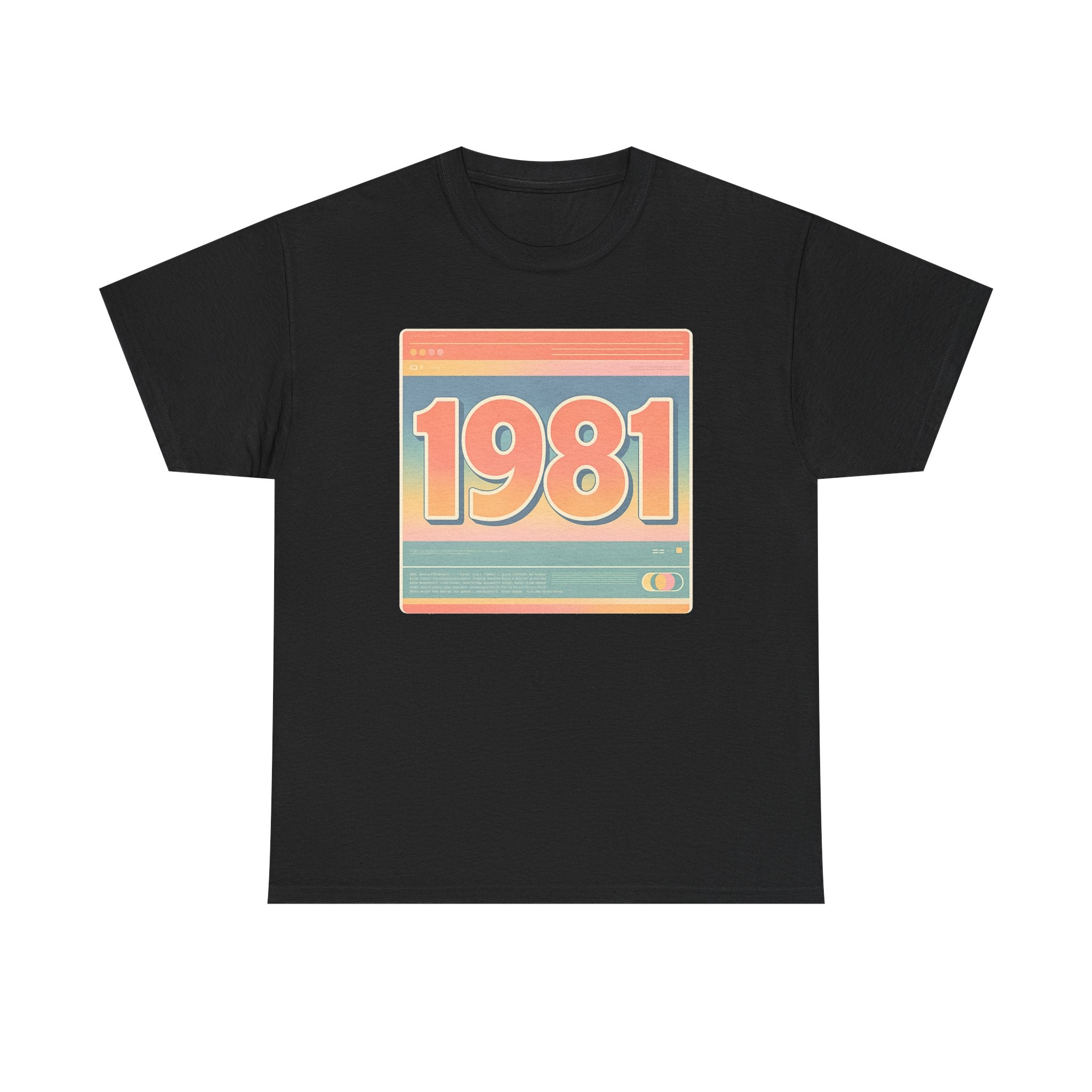 Vintage 1981 Retro Tee — 40th Birthday Gift Shirt