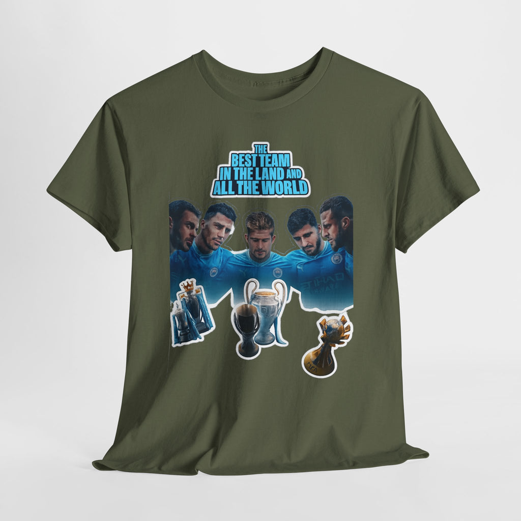 Manchester City — "Best Team in the Land and All the World" Cotton T-Shirt