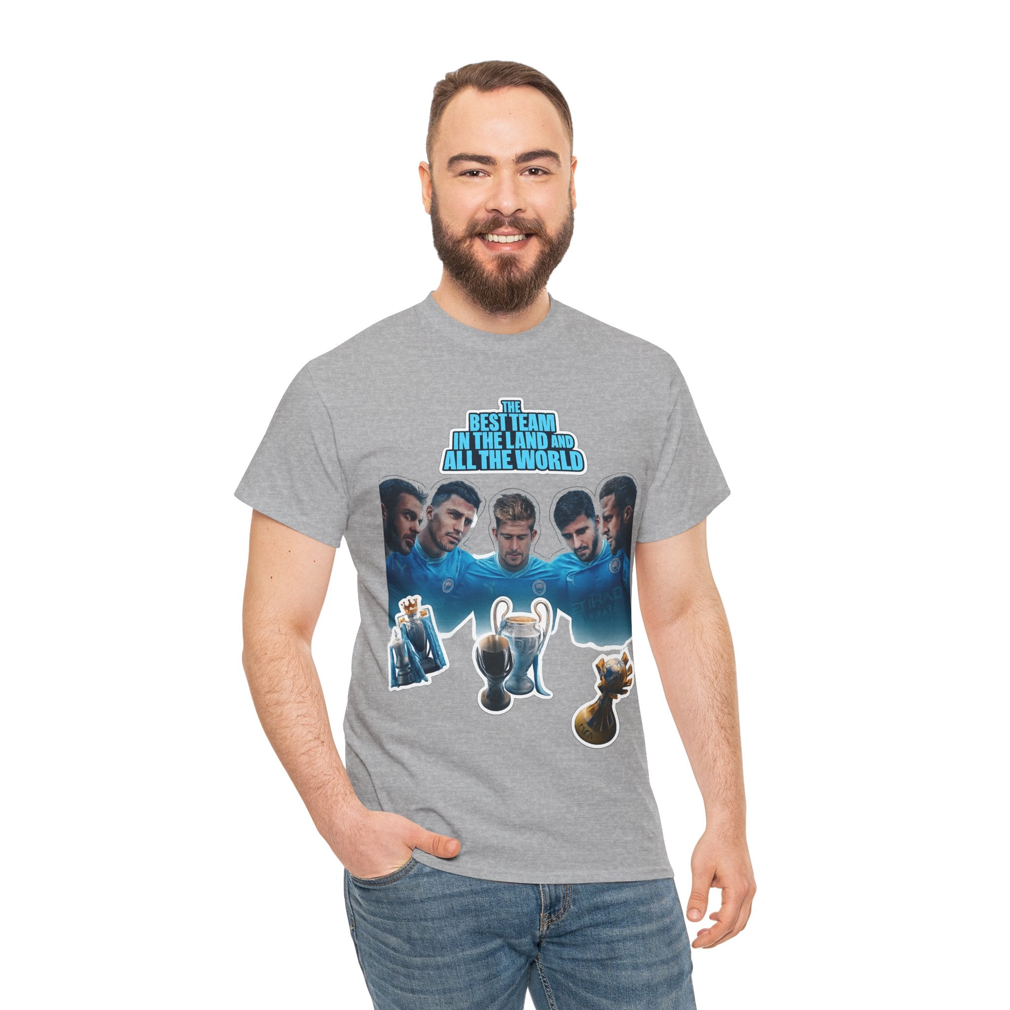Manchester City — "Best Team in the Land and All the World" Cotton T-Shirt