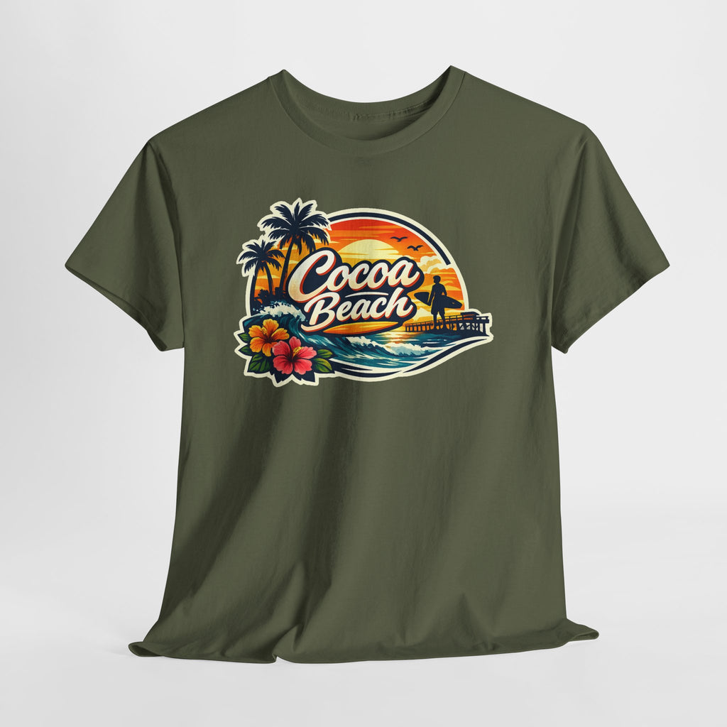 Cocoa Beach Vintage Sunset T-Shirt