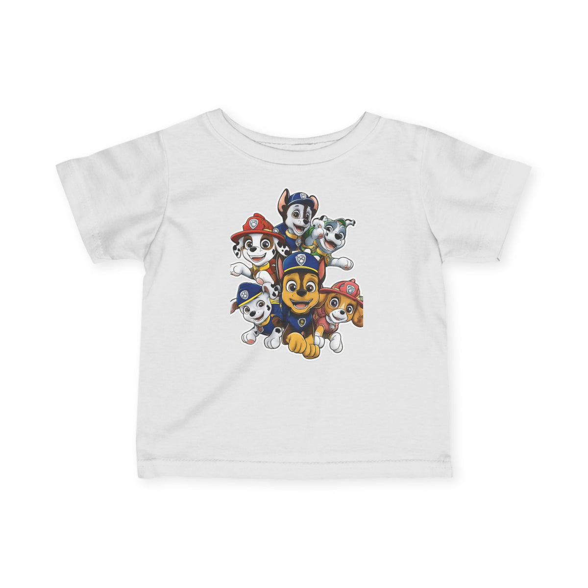 Infant Tee — Cute Cartoon Puppy Crew Graphic Baby T‑Shirt