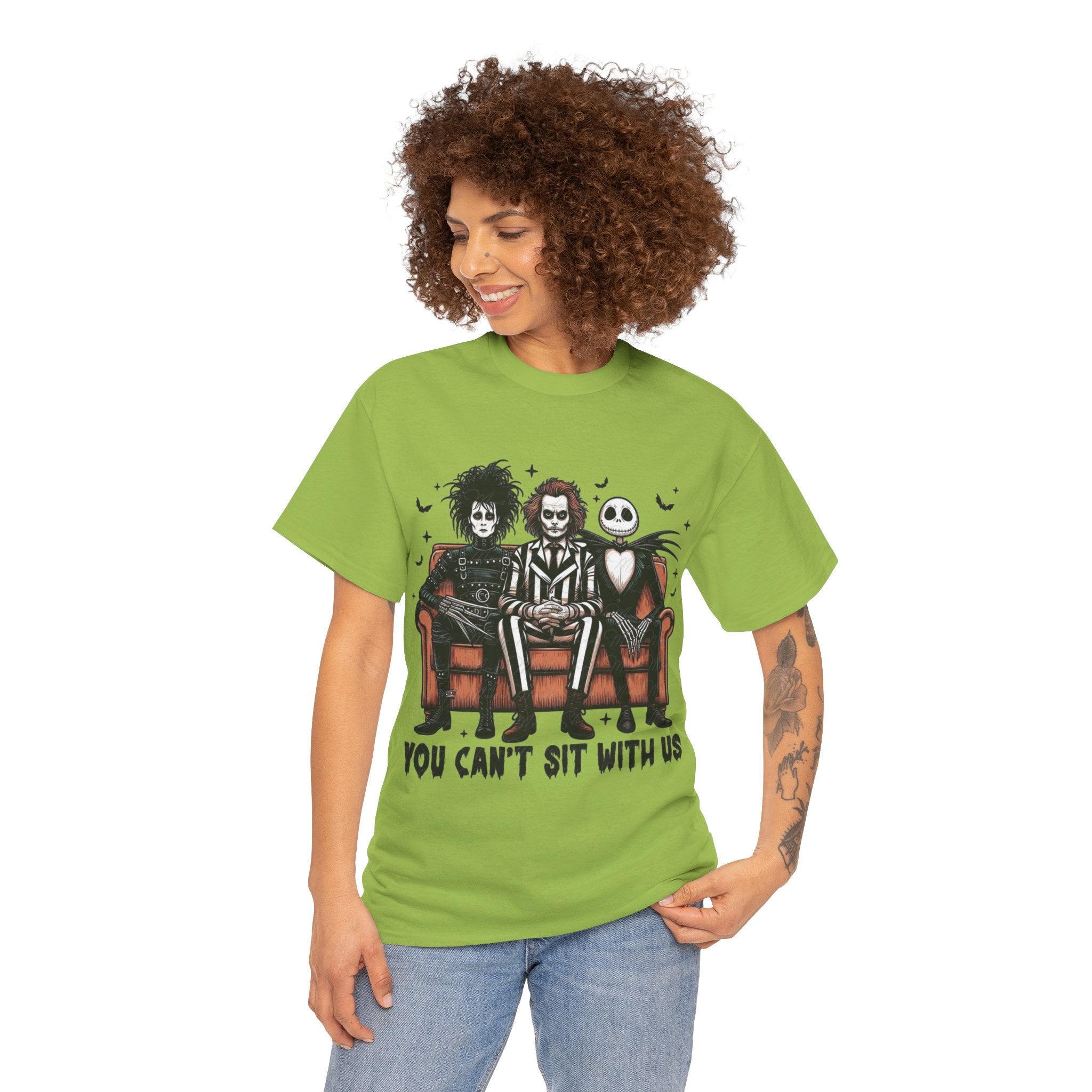 Johnny Depp Graphic Tee — 'You Can't Sit With Us' Halloween Horror Trio T-Shirt