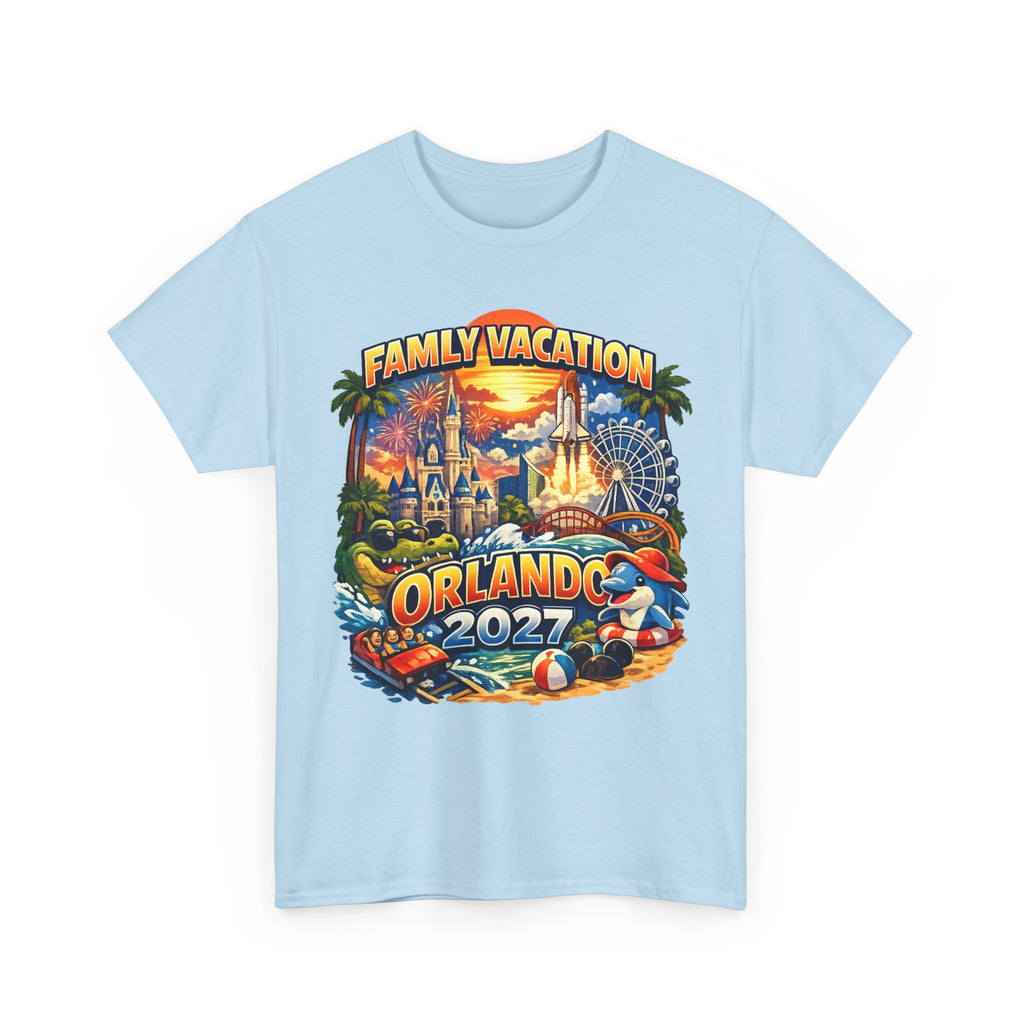 Family Vacation Orlando 2027 T-Shirt — Vintage Theme Park Souvenir Tee