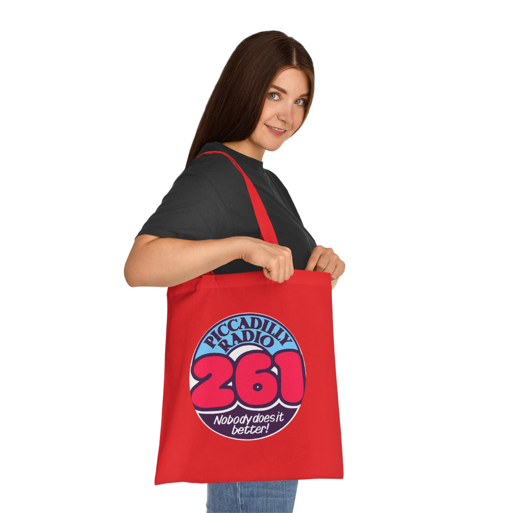 Piccadilly Radio 261 Retro Logo Tote Bag – 'Nobody Does It Better' Cotton Shopper