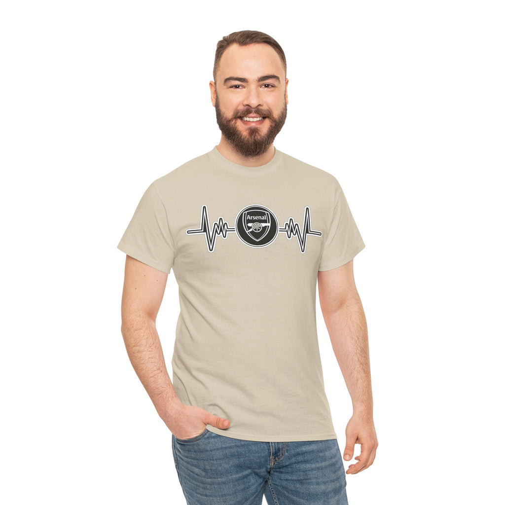 Arsenal Heartbeat T-Shirt — Premier League Fans’ Cotton Tee